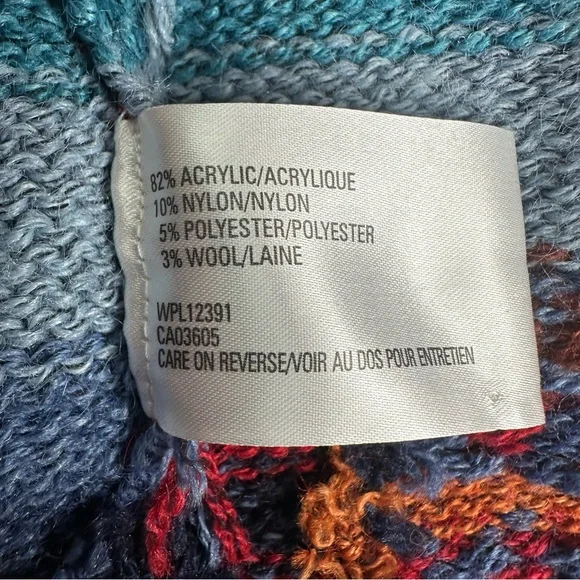 Northern Isles Colorful Aztec Patterned Cardigan Sweater. Size XL - Picture 8 of 8